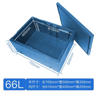 厂家直销66升epp泡沫箱 生鲜水果餐饮冷链专用 epp泡沫保温箱